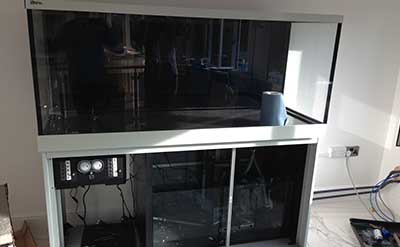 aquarium fish tank installation